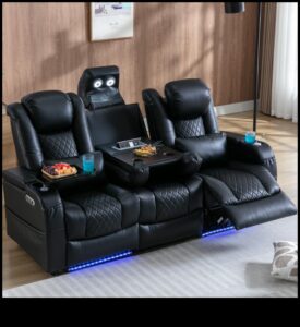 Confort cinematografic: canapele înclinabile și mobilier concepute pentru vizionarea televizorului